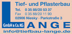 Logo: Tief- und Pflasterbau Lange GmbH & Co. KG