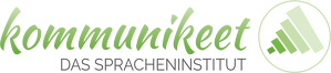 Logo: kommunikeet. DAS SPRACHENINSTITUT