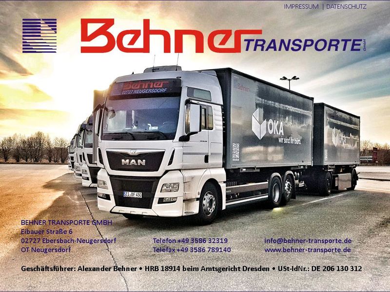 Imagebild: Behner Transporte GmbH