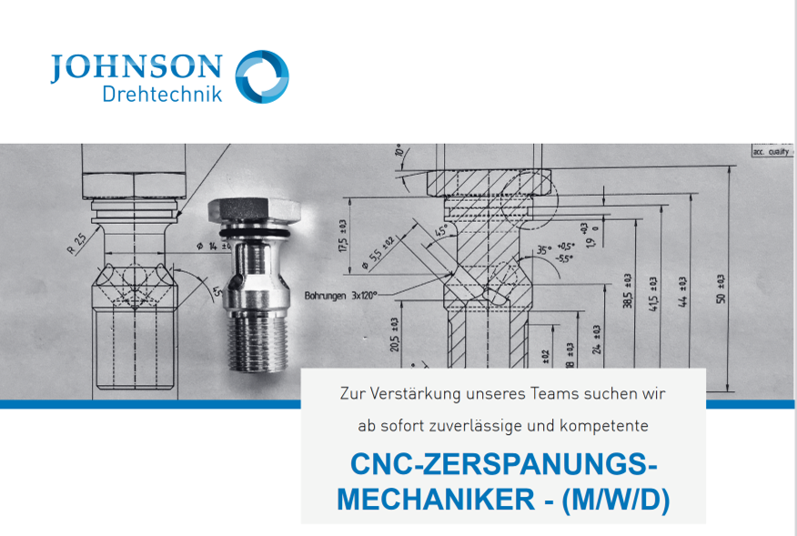 Bild zur Stelle CNC-ZERSPANUNGSMECHANIKER - (M/W/D)