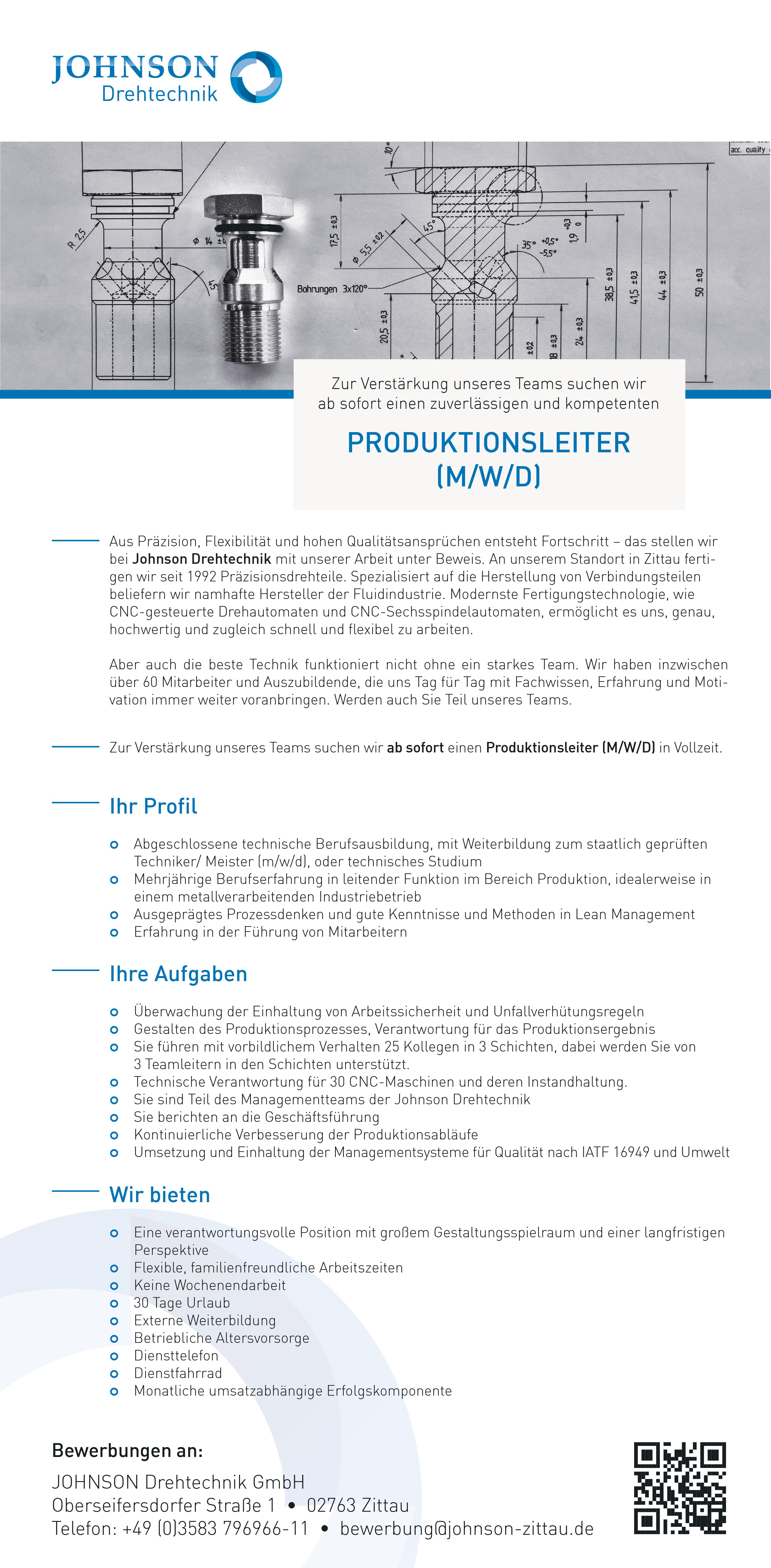 Bild zur Stelle Produktionsleiter (m/w/d)