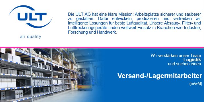 Bild zur Stelle Mitarbeiter Logistik, Schwerpunkt Versand (m/w/d)