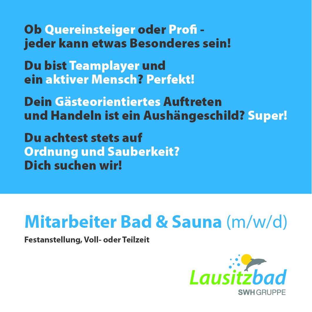 Bild zur Stelle Mitarbeiter Bad & Sauna (m/w/d)